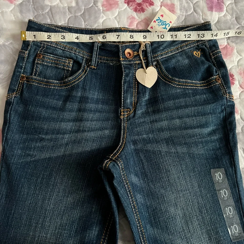 NWT Justice Girls/Youth Dark Blue Flare Boot Cut Jeans Size 10 1/2